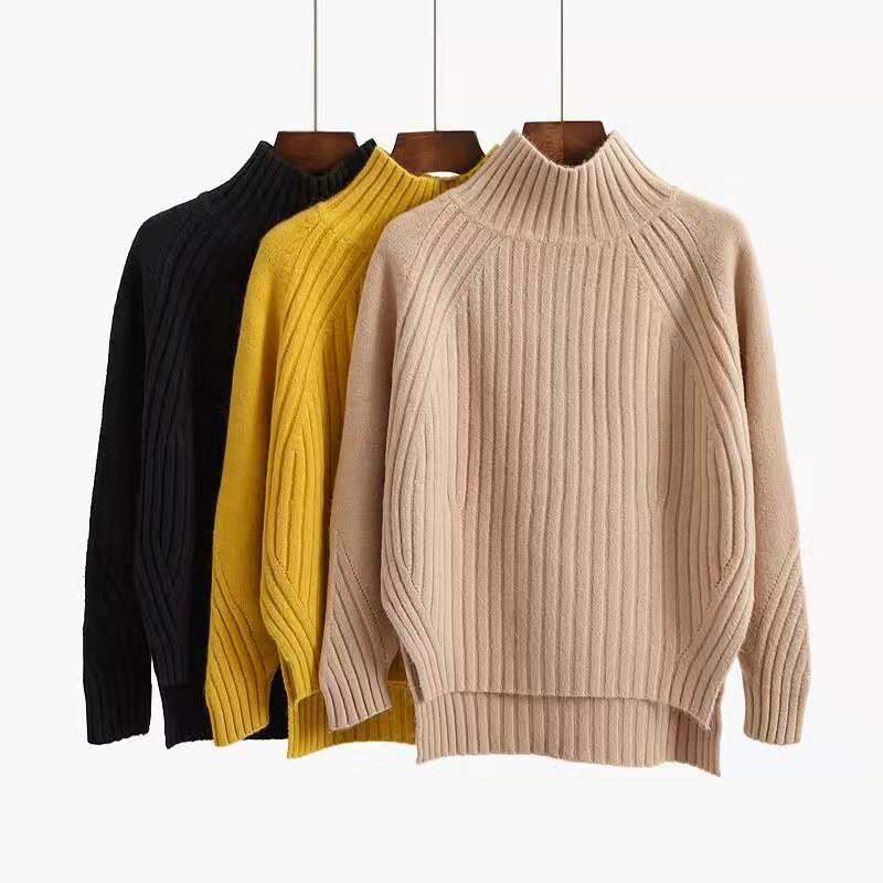 Turtleneck Pullover Long-Sleeved Sweater - YLORESHOP