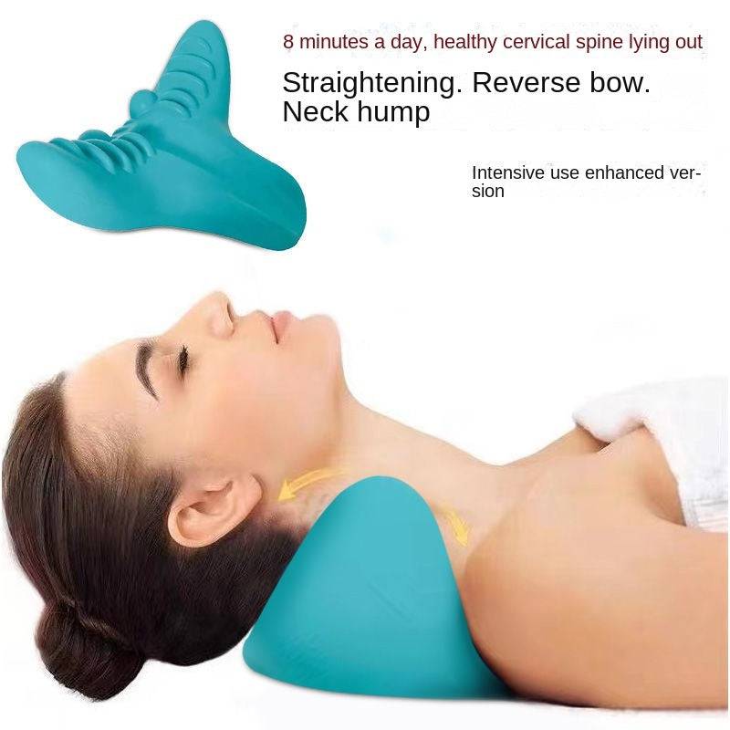 Cervical Spine Massage Pillow Gravity Acupressure Neck Massager Cervical Spine Pillow Neck Shoulder Massage Pillow Home Traction Corrector - YLORESHOP