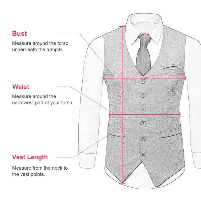 Men's Casual Business Suit Formal Suit Vest