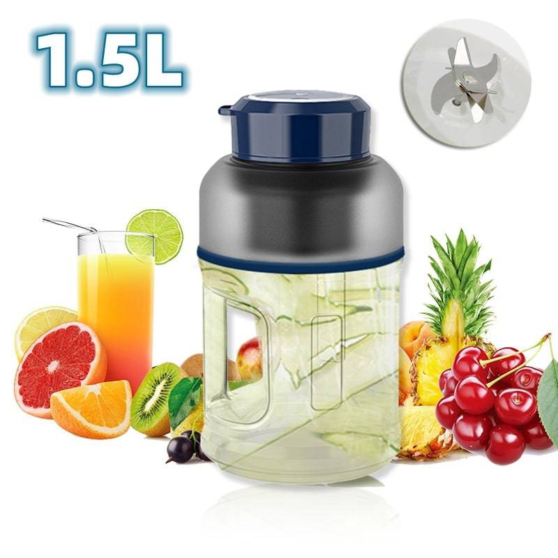 1500ml Portable Blender Cup Fruit Mixers Fruit Extractors Handheld Electric Juicer Blender For Kitchen Outdoor Home Office - YLORESHOP