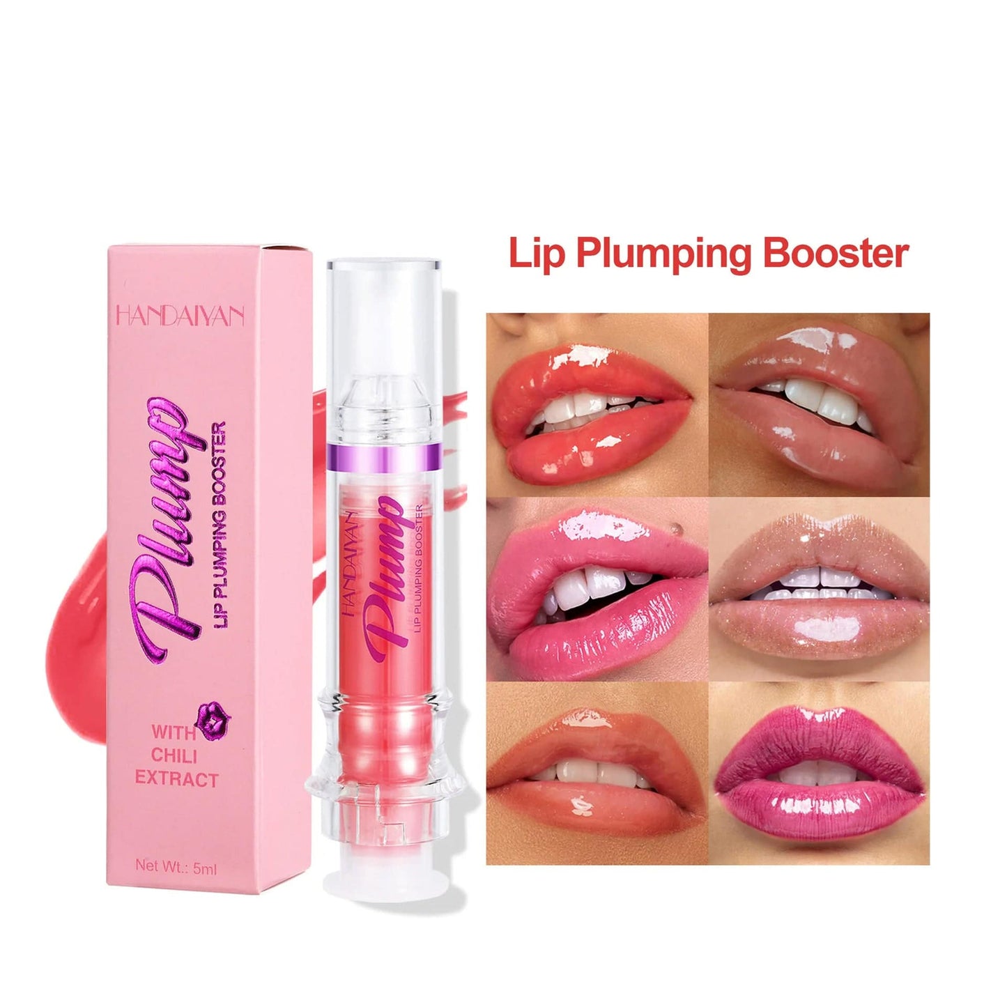 New Tube Lip Rich Lip Color Slightly Spicy Lip Honey Lip Glass Mirror Face Lip Mirror Liquid Lipstick - YLORESHOP