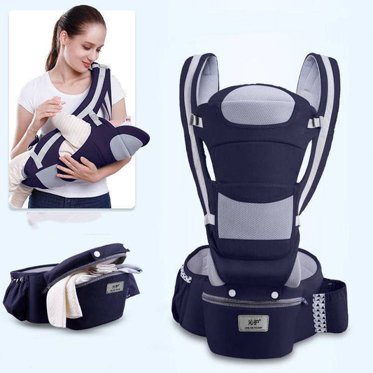 Ergonomic Baby Carrier Infant Baby Hipseat Carrier 3 In 1 Front Facing Ergonomic Kangaroo Baby Wrap Sling - YLORESHOP