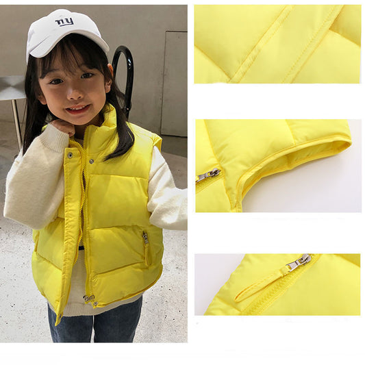 Men And Women Children Wear Loose Down Cotton Vest - YLORESHOP