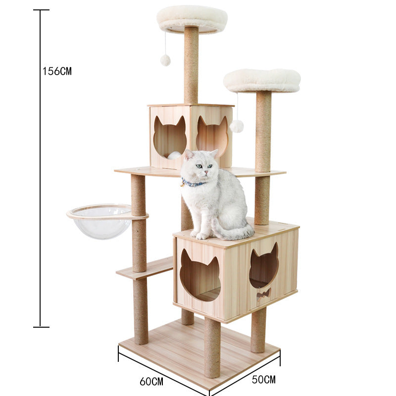 Cat Crawl Nest Scratching Board Forniture per alberi Capsula spaziale per giocattoli per animali domestici