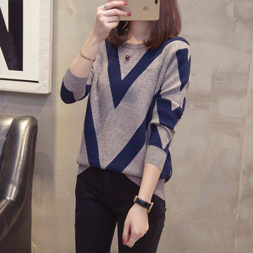 Women's Autumn Crew Neck Sweater - YLORESHOP