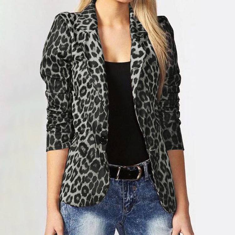 Leopard Print Temperament Commute Thin Small Suit - YLORESHOP