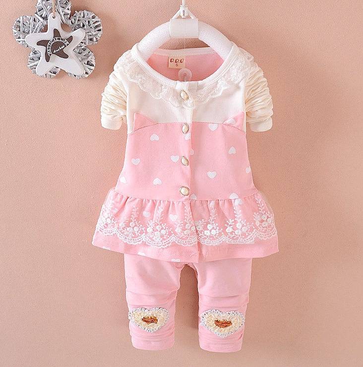 BibiCola Baby Girls Clothing Sets Toddle Tracksuits Kids Tops   Pants 2pcs Tracksuits Kids Girls Clothes Baby Girl Clothes Set - YLORESHOP