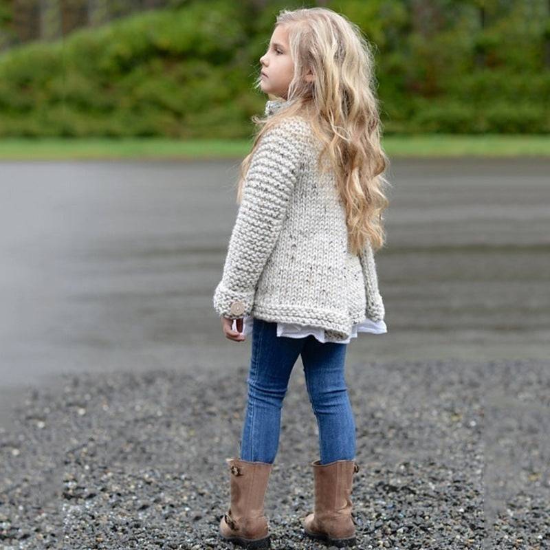 Girls cardigan sweater coat - YLORESHOP