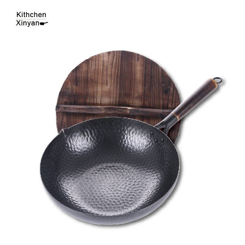 Iron Pan Traditional Iron Wok Handmade - YLORESHOP