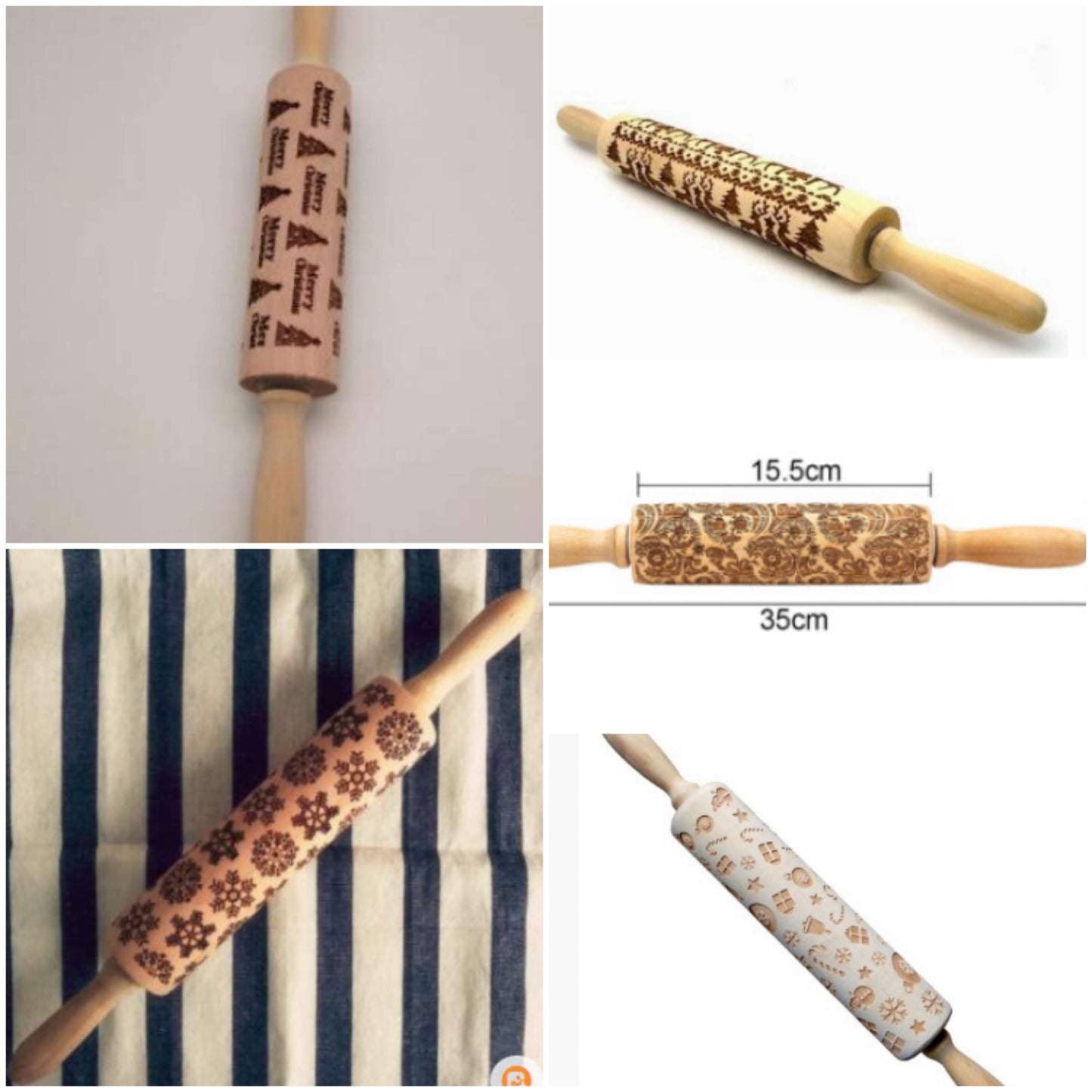 Rolling Pin Christmas Embossing - YLORESHOP