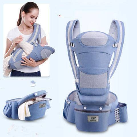 Ergonomic Baby Carrier Infant Baby Hipseat Carrier 3 In 1 Front Facing Ergonomic Kangaroo Baby Wrap Sling - YLORESHOP