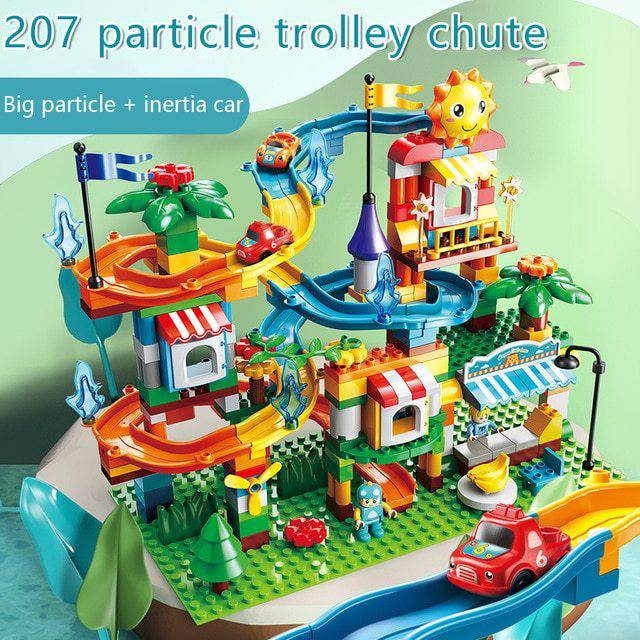 Puzzle assembling building block toys 