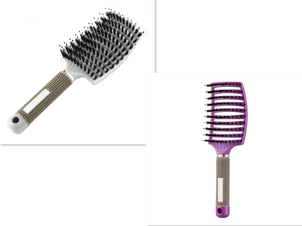 Hairbrush Anti Klit Brushy Haarborstel Women Detangler Hair Brush Bristle Nylon Scalp Massage  Teaser Hair Brush Comb - YLORESHOP