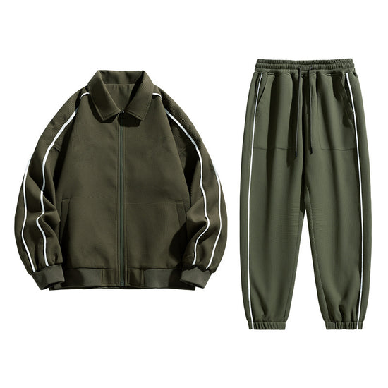 Three-dimensional Grid Men's Leisure Sports Suit - YLORESHOP