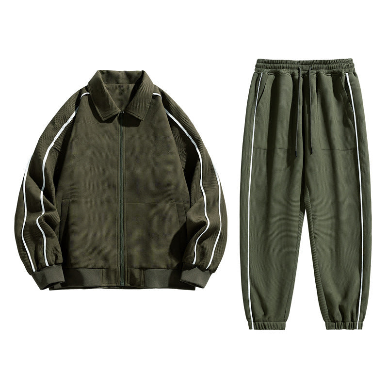 Three-dimensional Grid Men's Leisure Sports Suit - YLORESHOP