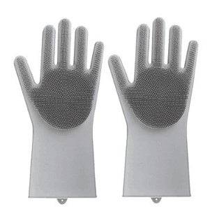 Silicone Heat-resistant Cleaning Brush Scrubbing Gloves - YLORESHOP