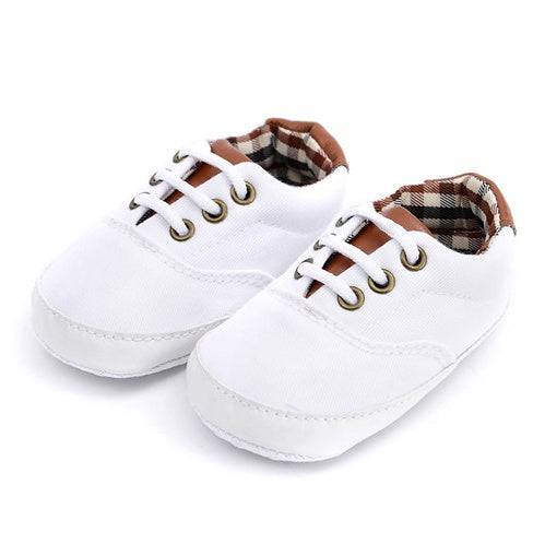 Solid color casual lace soft bottom baby canvas shoes baby shoes toddler shoes - YLORESHOP