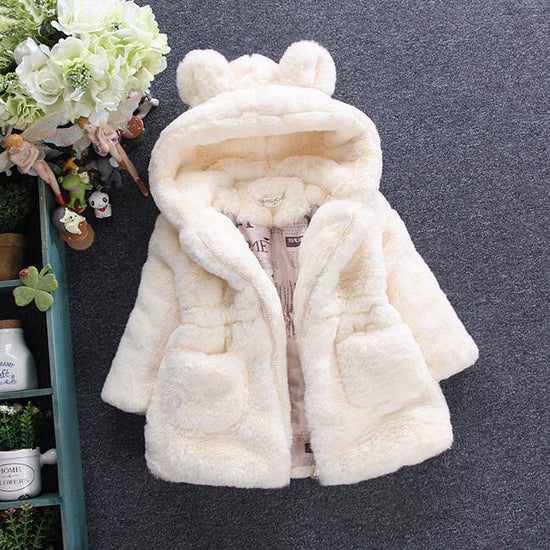A girl's fur coat for autumn and winter - YLORESHOP