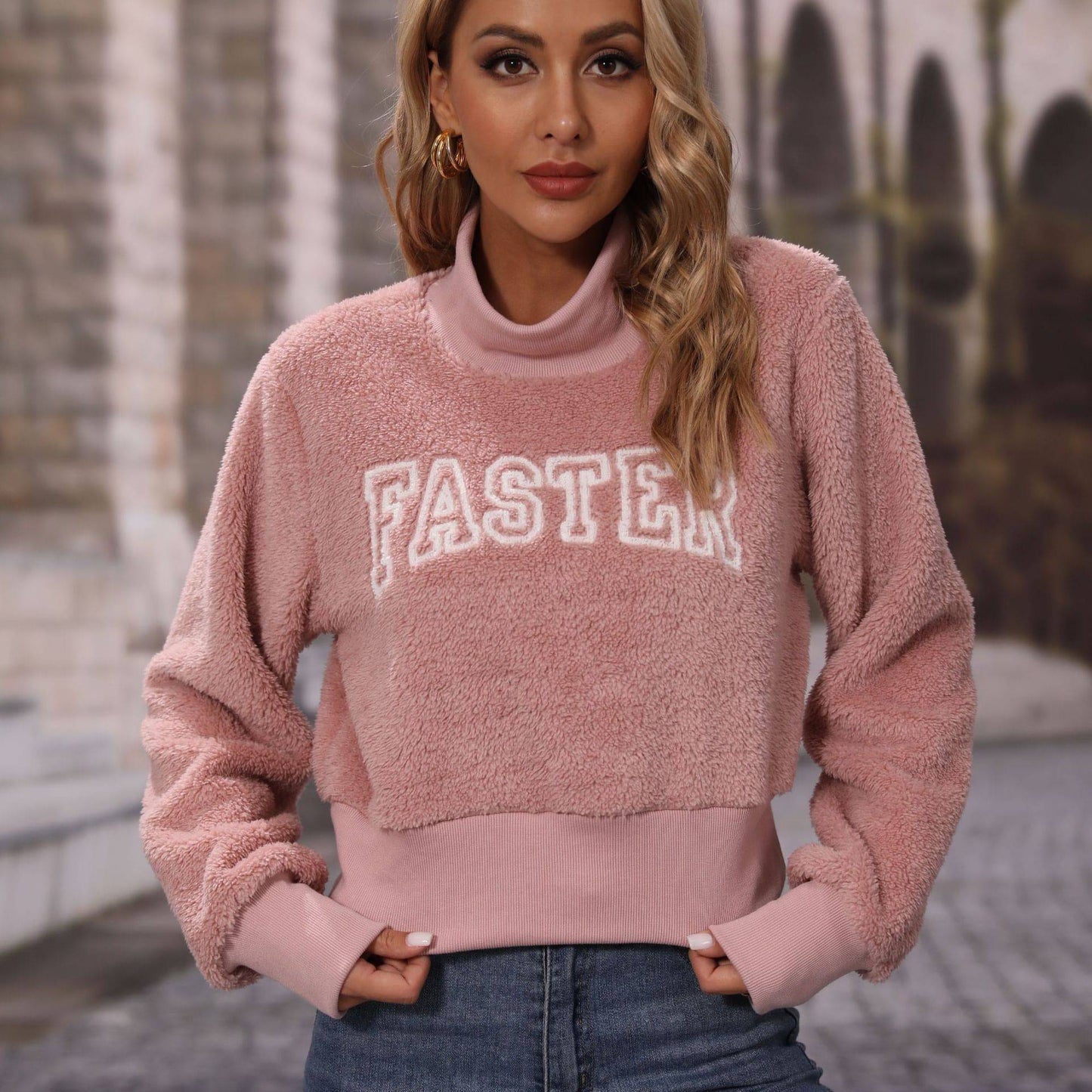 Fall Fashion Women's Round-neck Pullover Long Sleeve Alphabet Embroidery Sweater - YLORESHOP