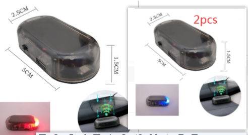 Solar simulation anti-theft warning light