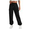 Women's loose-fitting, sporty sweatpants with fleece lining and pockets. Fall outfits.