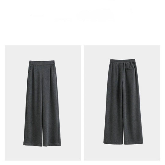 Casual Style High Waist Wide Leg Straight New Casual Pants For Women - YLORESHOP
