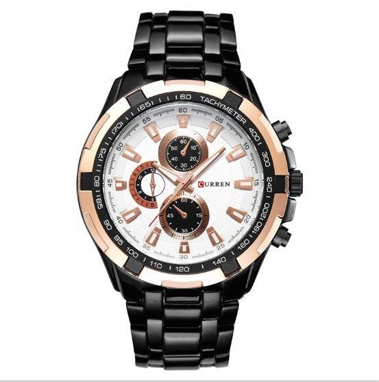 Men's Watch Business Steel Belt Quartz Watch - YLORESHOP