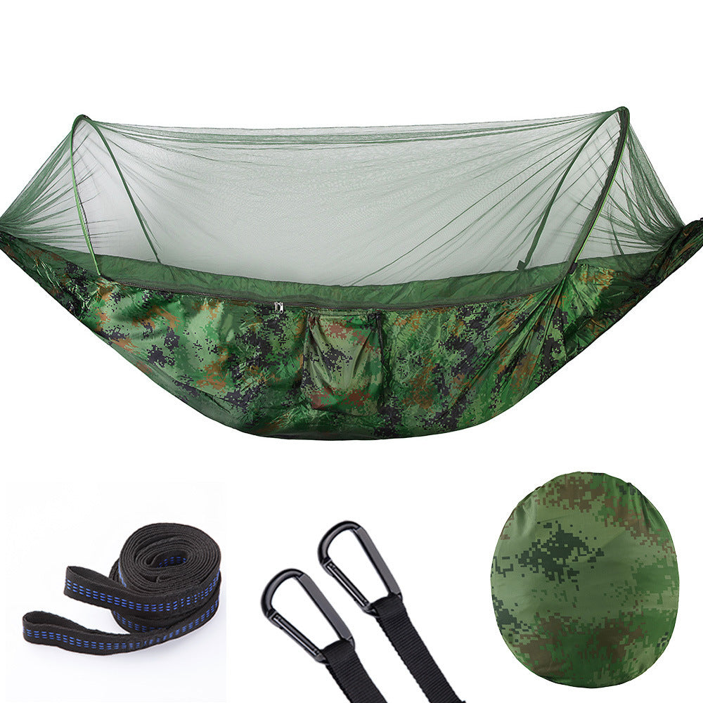 Fully Automatic Quick Opening Hammock With Mosquito Net - YLORESHOP