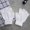 Autumn And Winter Thin Knitted Half Finger Gloves Adult Riding Cold-proof - YLORESHOP