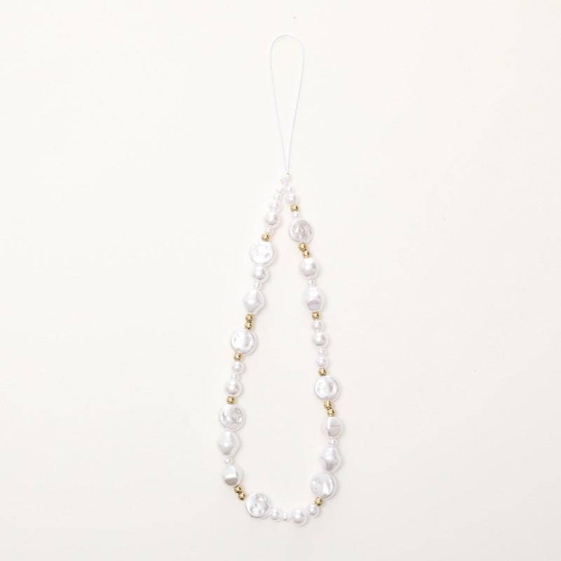 Decorative Letters Short New Special-shaped Pearl Mobile Phone Charm - YLORESHOP