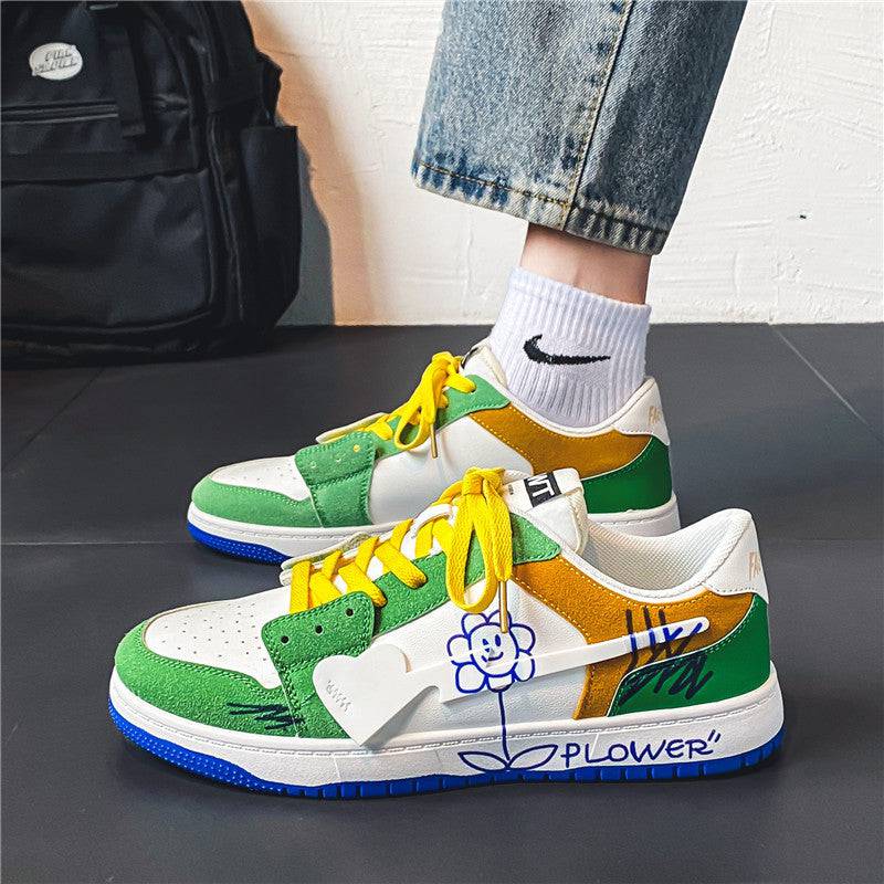 Mens Fashionable And Versatile Graffiti Shoes - YLORESHOP