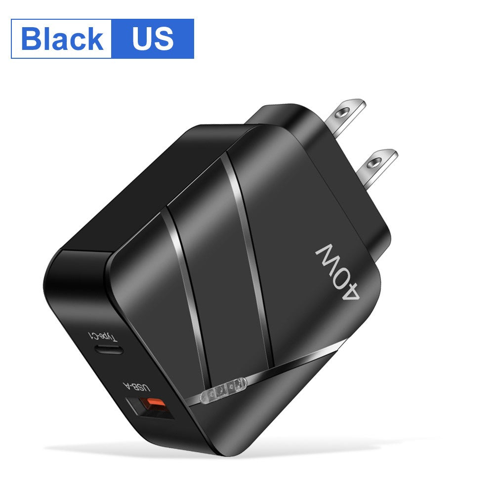 40W PD+QC3.0 mobile phone charger charging head travel charger