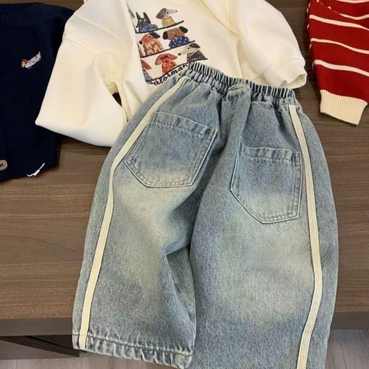 Children's Jeans Spring And Autumn Loose - YLORESHOP