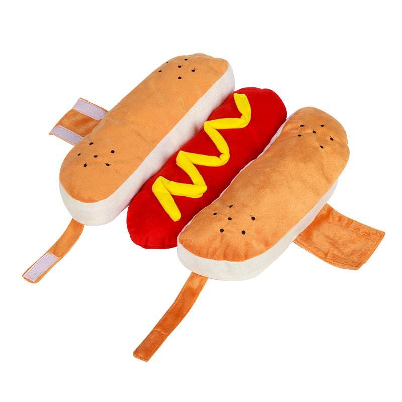 Divertenti costumi di Halloween per cani Cuccioli Abbigliamento per animali domestici Design per hot dog Vestiti per cani Abbigliamento per animali Vestirsi Costume per gatti