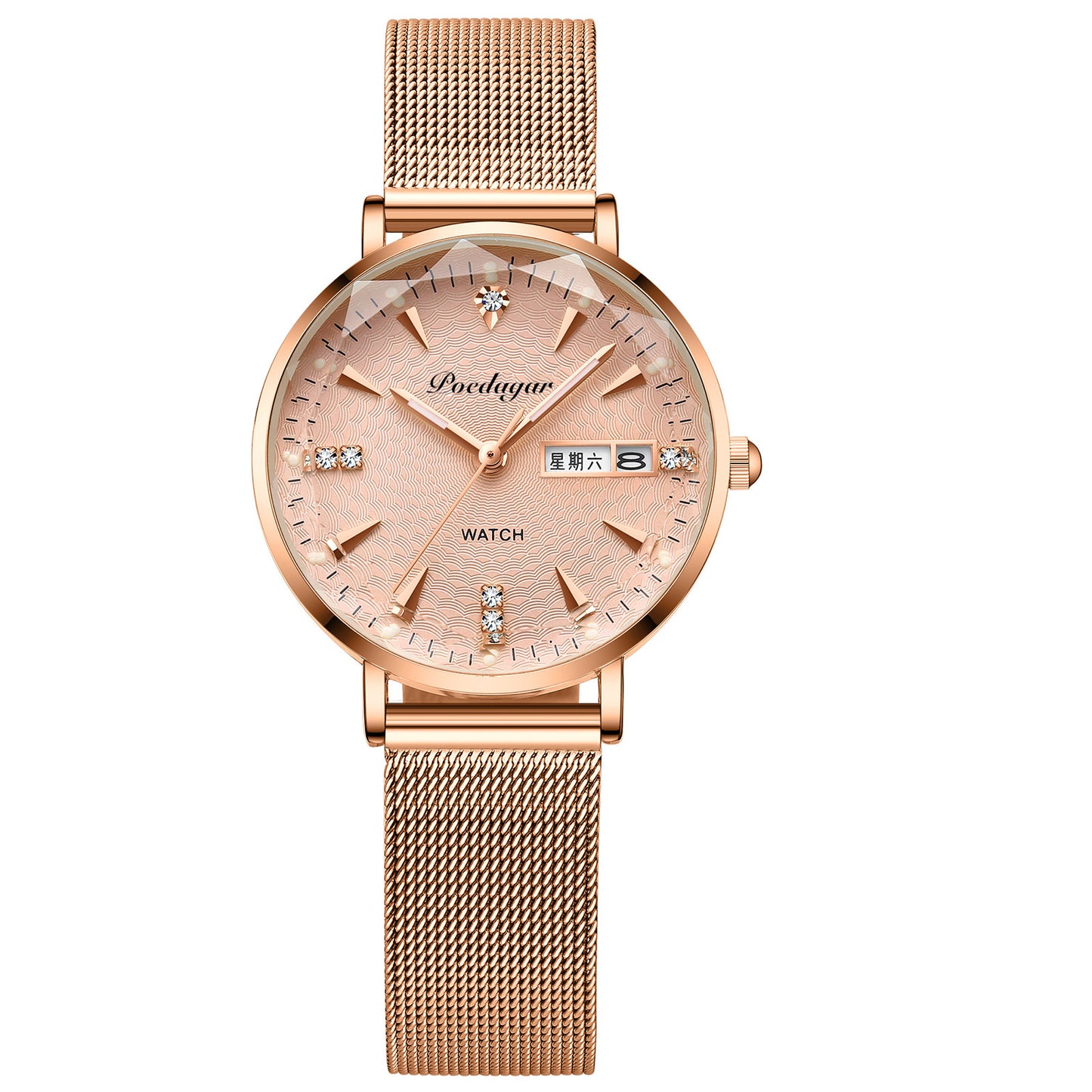 Women's Watch Double Calendar Quartz - YLORESHOP