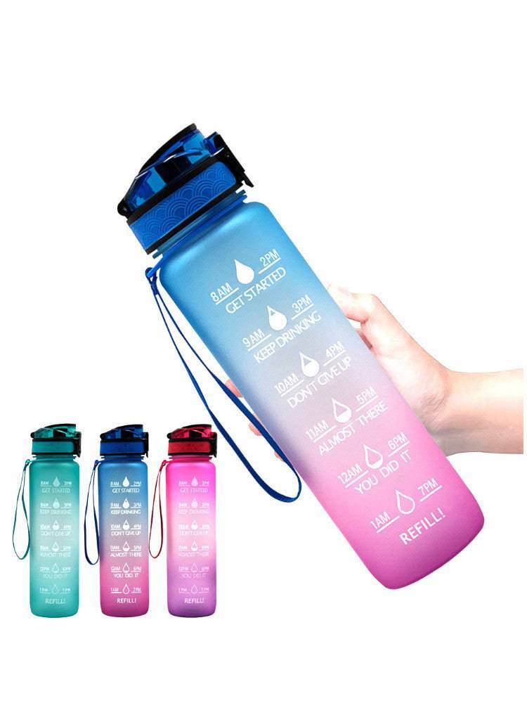 Transparent Flask Water Bottle 1000ml Bottled Kawaii Bottle Bpa Free Infuser Plastic Milk Sports Clear Water Bottle Kawaii Cup - YLORESHOP