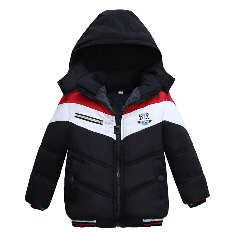 Long Sleeved Hooded Padded Jacket For Boys - YLORESHOP