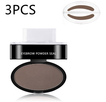 Eyebrow Powder Stamp Tint Stencil Kit Cosmetics Professional Makeup Waterproof Eye Brow Stamp Lift Eyebrow Enhancers Stencil Kit - YLORESHOP