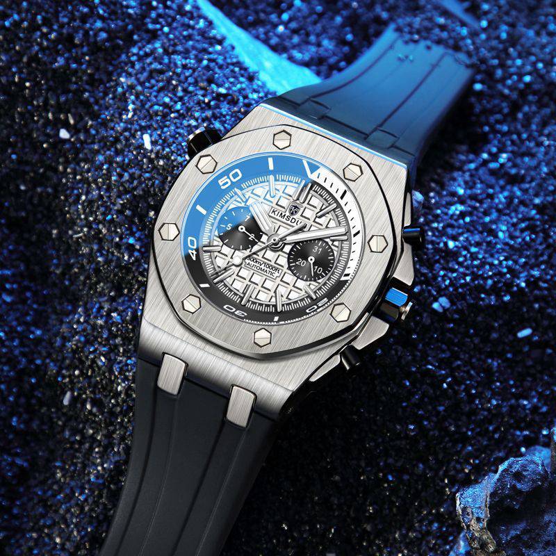 Watch Men's Fashion Silicone Waterproof Automatic Mechanical Watch Sports - YLORESHOP