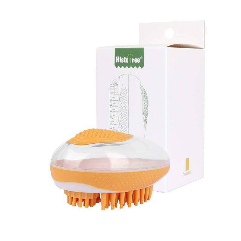 Spazzola da bagno per cani e gatti 2 in 1 Pet SPA Massaggio Pettine Morbido silicone Animali domestici Doccia Toelettatura capelli Cmob Strumento per la pulizia del cane Prodotti per animali domestici