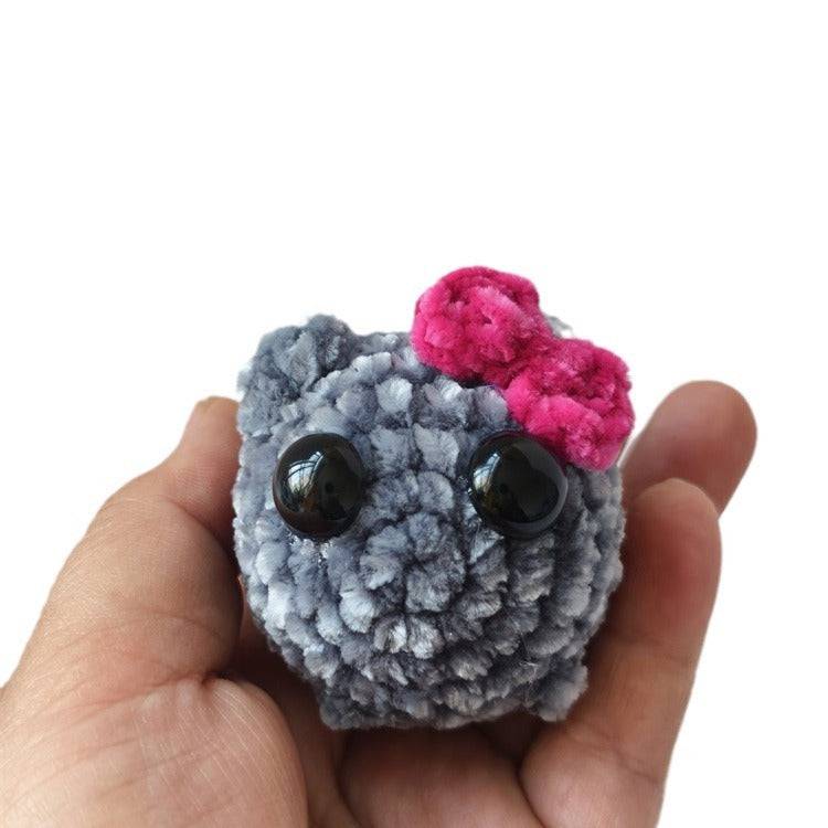 Cute And Minimalist Hamster Crochet Doll Keychain - YLORESHOP