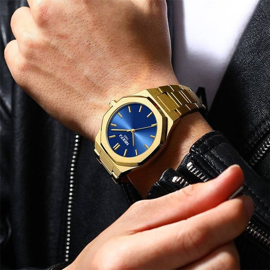 Simple Gold Men's Watch Student Quartz Watch - YLORESHOP