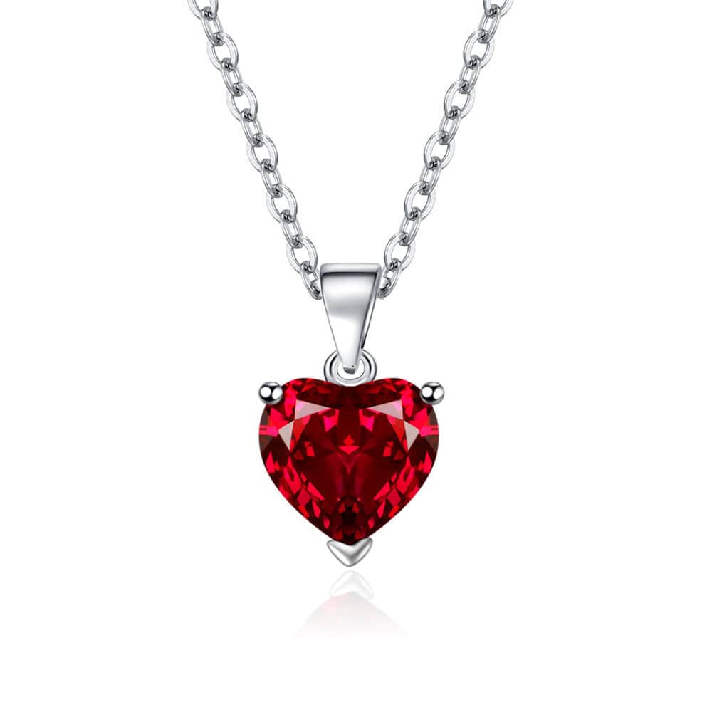 Female Personality Creative Zircon Heart-shaped Pendant Chain Three-piece Suit - YLORESHOP