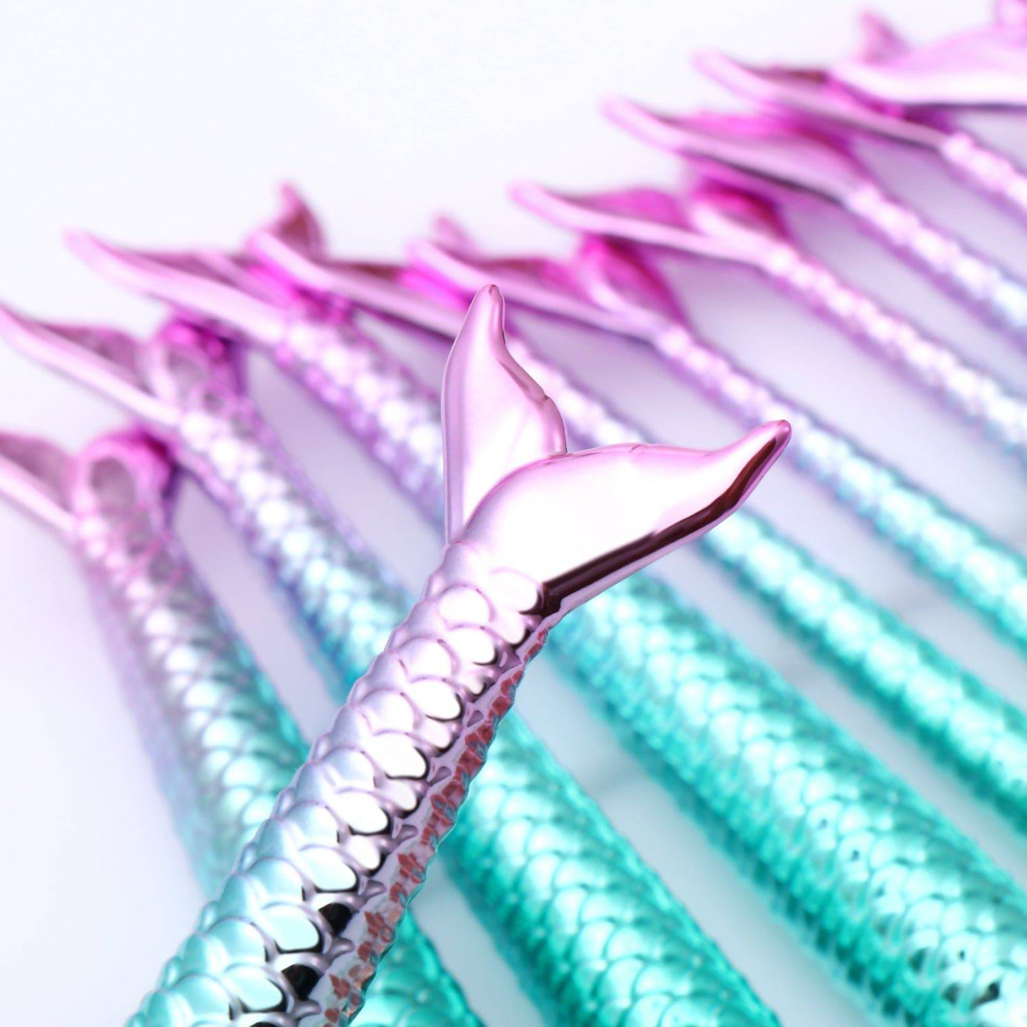 Mermaid Shaped Makeup Brushes - YLORESHOP