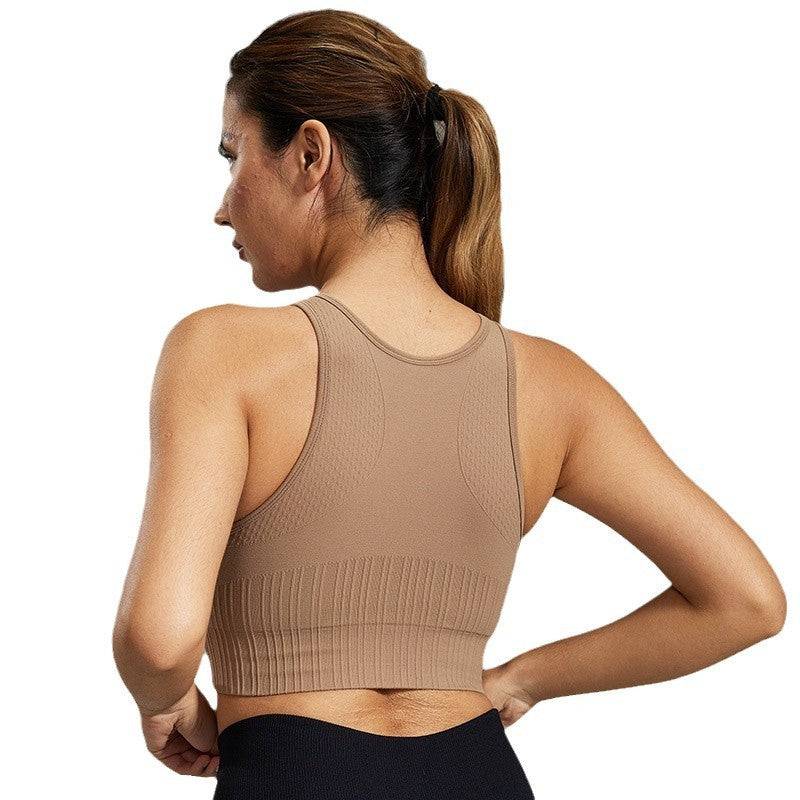 Shockproof Workout Bra Short One-piece Chest Pad Yoga Clothes - YLORESHOP