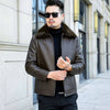 Winter Casual Polo Collar Leather Coat - YLORESHOP