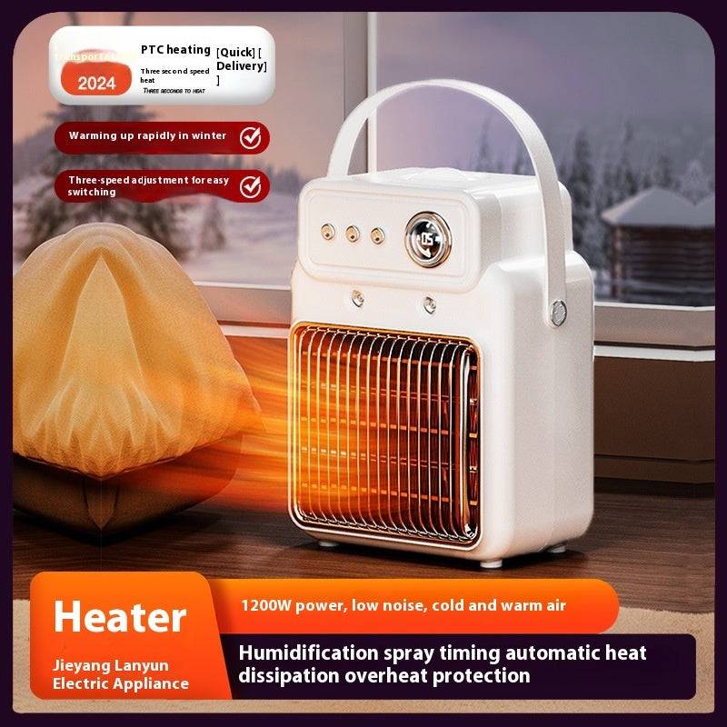 1200W 2 In 1 Efficient Room Heater Humidifying Table Heater Overheating Protections Heater Indoor Heater Suitable For Offices - YLORESHOP