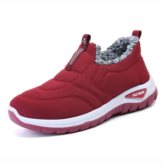 Female Fleece-lined Thickening Thermal Cotton Shoes - YLORESHOP