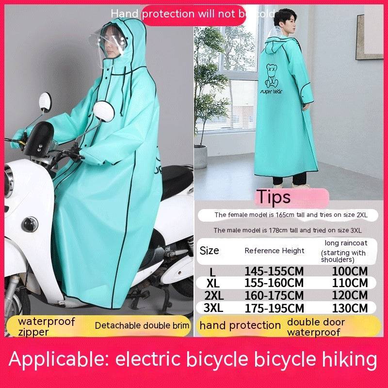 Electric Bike Raincoat Riding Rain-proof - YLORESHOP