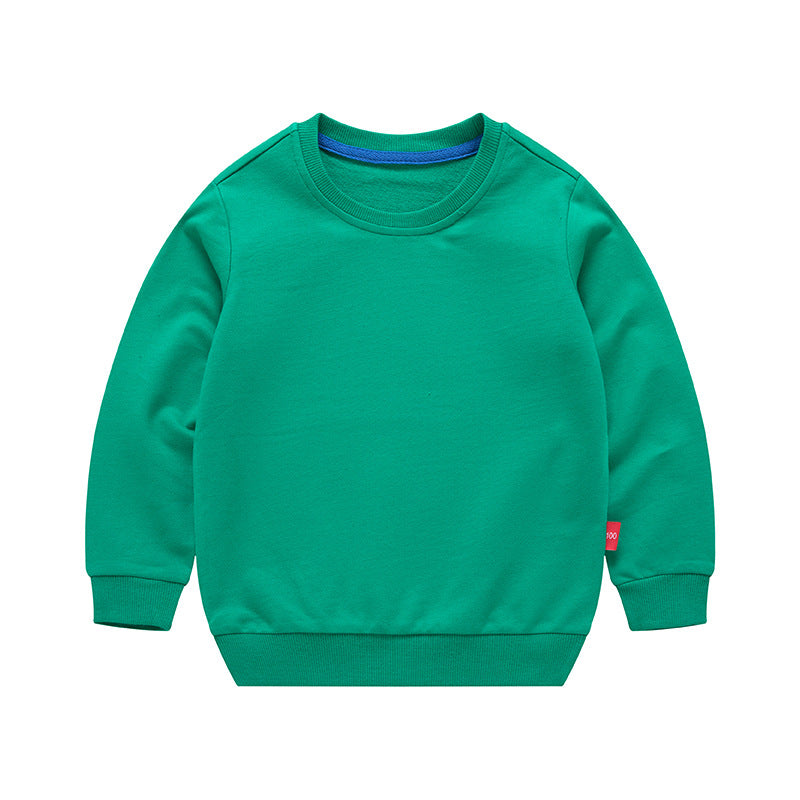 Boys' colorful, loose-fitting, round-neck long-sleeved sweater - YLORESHOP